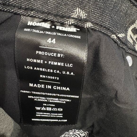 NWT Homme Femme Jeans Sz 44 - Picture 8 of 8